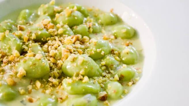 Gnocchi verdi al bleu d'Aoste e noci - La Bottega degli Antichi Sapori, Aosta